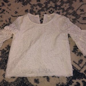 white lace dress shirt